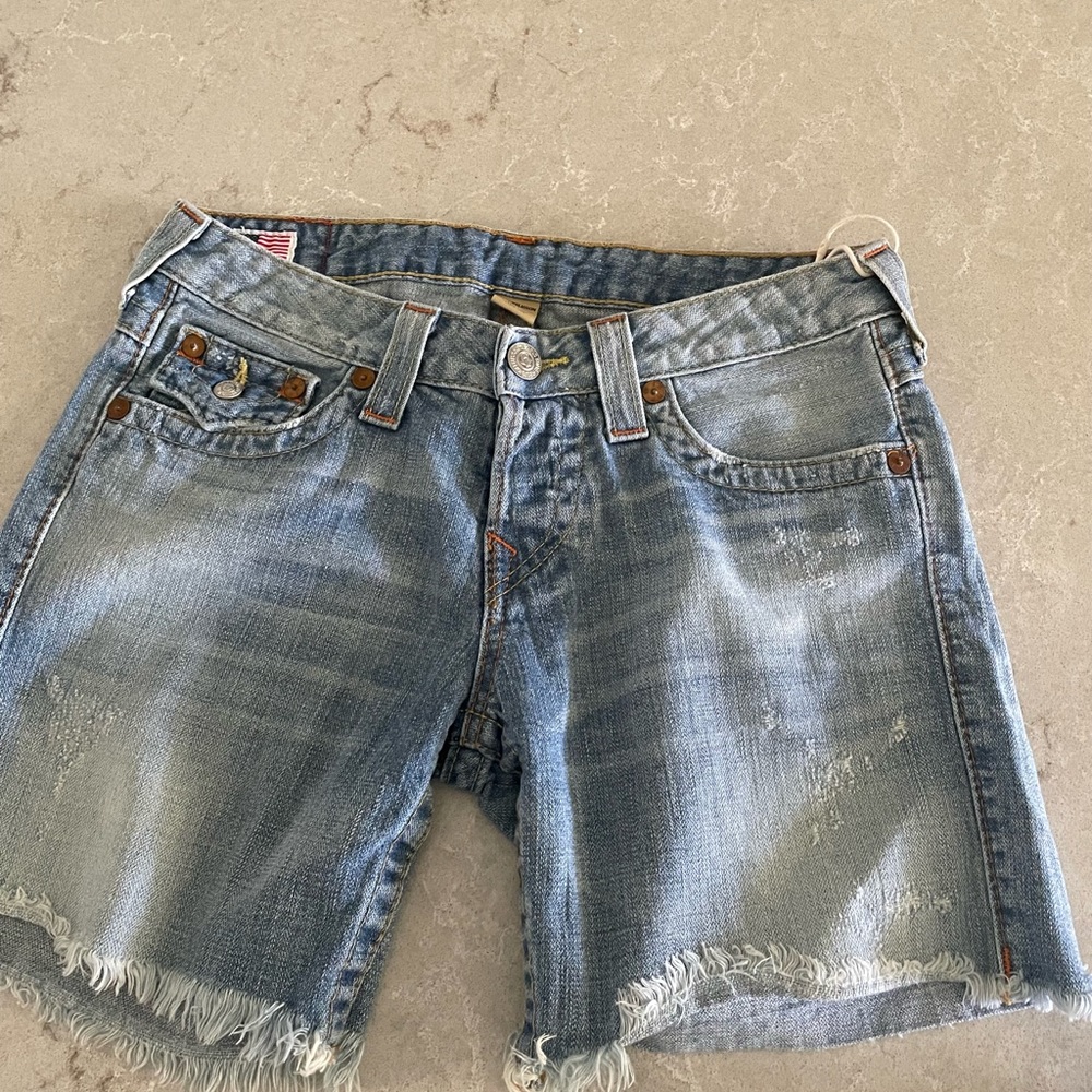 True religion Bermuda Jean shorts